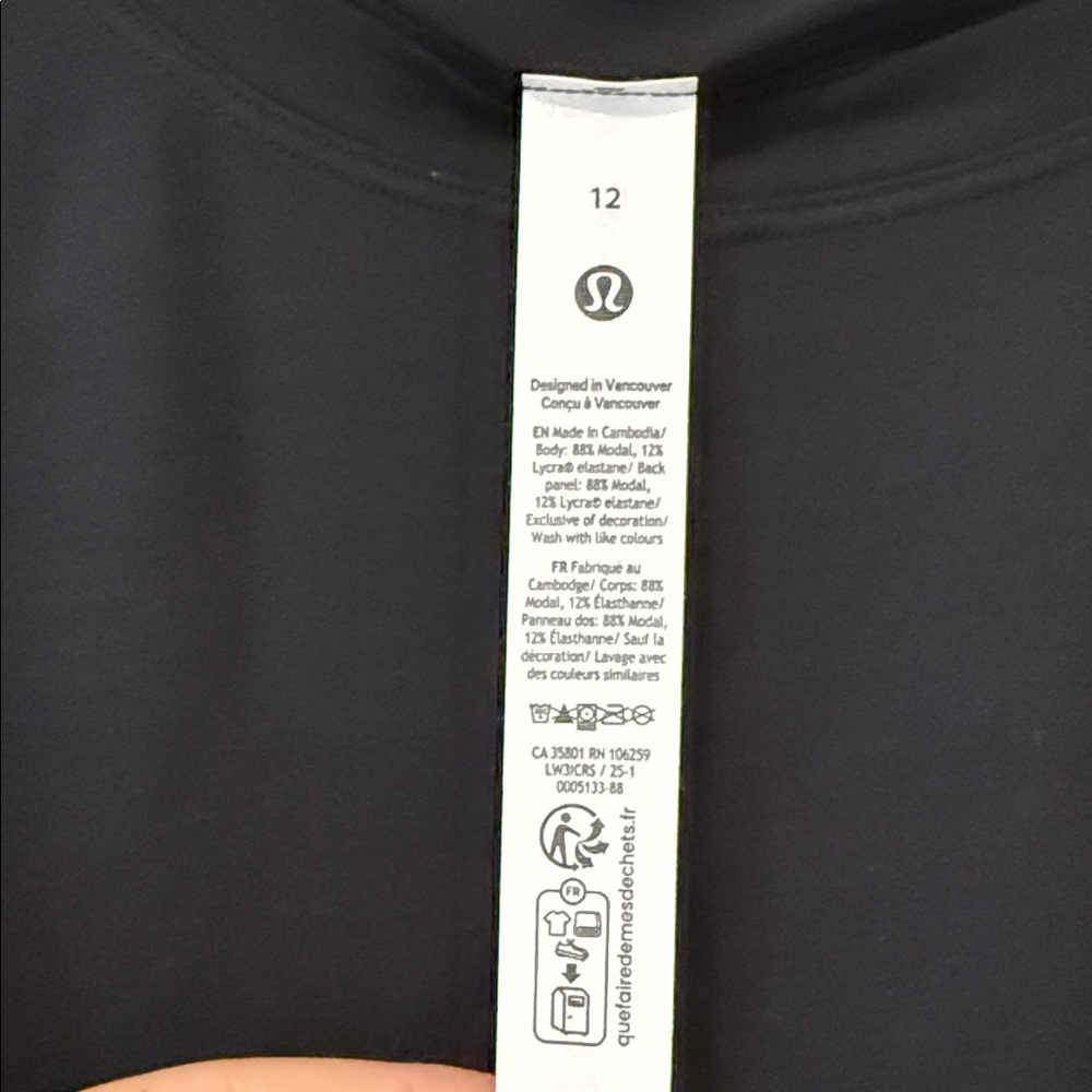 lululemon athletica Black Modal Relaxed Fit Lounge Long Sleeve - Picture 3 of 5